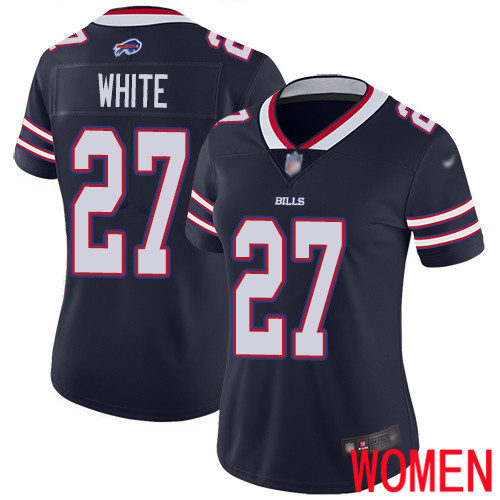 Women Buffalo Bills #27 Tre Davious White Limited Navy Blue Inverted Legend NFL Jersey->women nfl jersey->Women Jersey